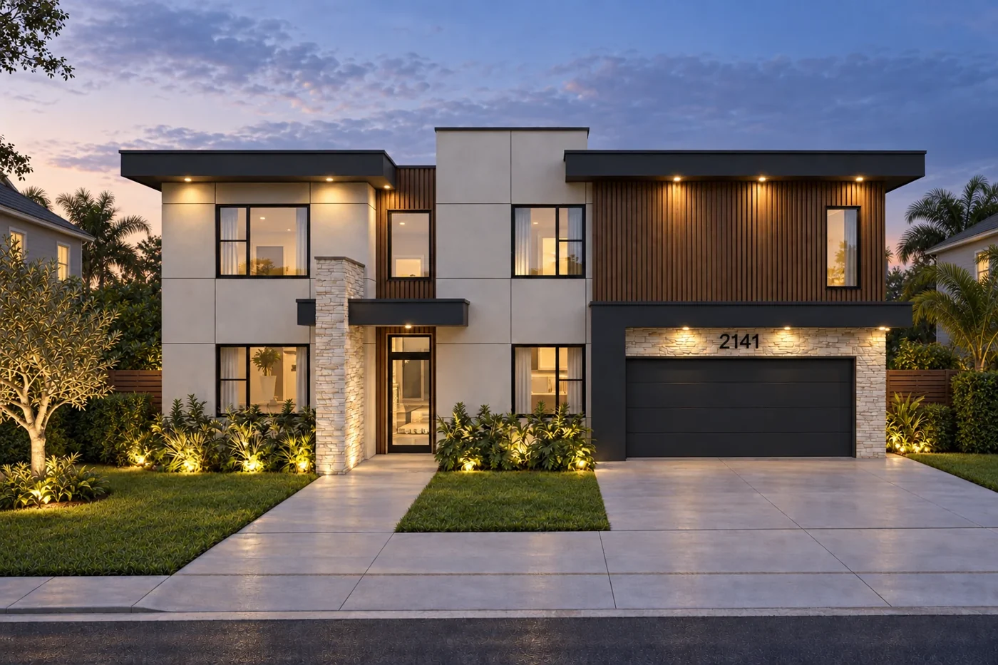 Clematis exterior architectural rendering